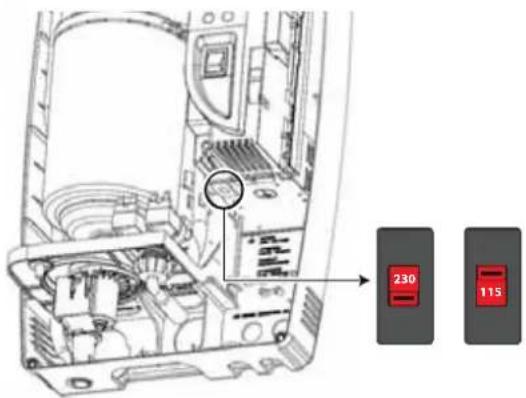 Carel compactSteam - Selection de la tension d'alimentation [seulement pour ref. CH004N0003] - 1