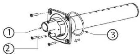 Carel compactSteam - Montage der CAREL-Dampfdusen SDPOEM00\*\* (siehe Fig. 3.m) - 2