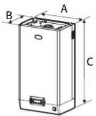Carel humiSteam Basic - Dimensions et poids - 1