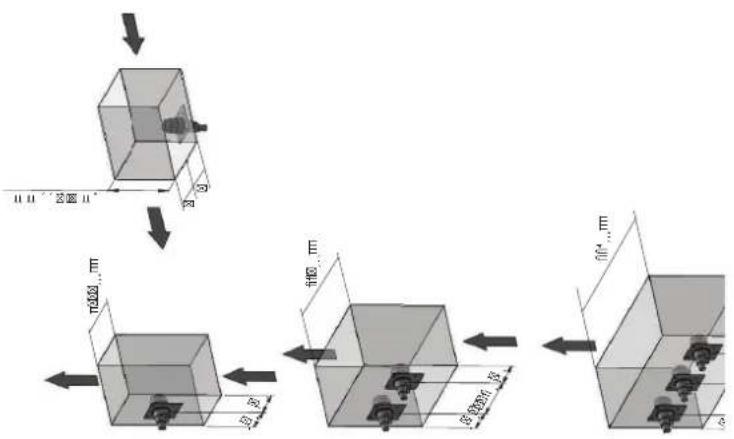 Carel humiSteam Basic - Modèles de distributeurs linéaires et installations types - 12