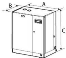 Carel humiSteam Basic - Dimensions et poids - 2