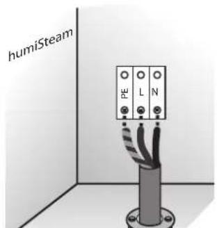 Carel humiSteam Basic - Netzkabelanschluss - 1