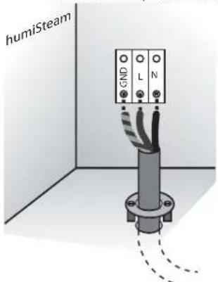 Carel humiSteam xplus - Connexion câble d'alimentation électrique - 1