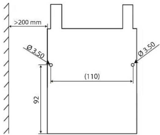 Carel humiSonic Compact - Instructions pour la fixation: - 1