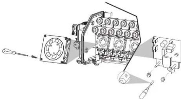 Carel humiSonic direct - Ventilateur/carte de pilote avant - 4