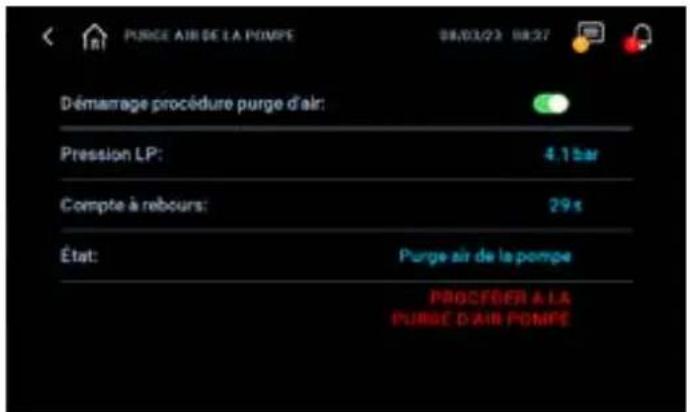Carel humiFog - Procédure de purge de la pompe - 5