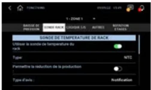 Carel humiFog - Sonde température sur le rack - 1