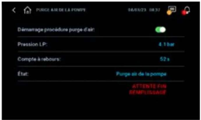 Carel humiFog - Procédure de purge de la pompe - 4