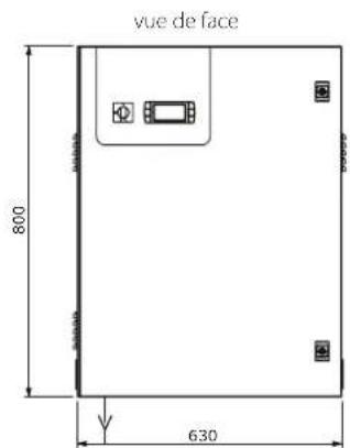 Carel optiMist - Dimensions et poids - 1