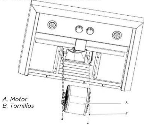 ELICA Leone ELI142S1 - Para modelos de motor simple (ECL630S4, EVV636S1, EVV648S1, EVI642S1, EVI648S1, ELN630S2, EAR628S4) - 5
