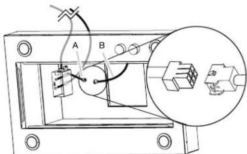 ELICA Leone ELI142S1 - Conexión electrica entre la campana y el sistema de soplador en linea - 2