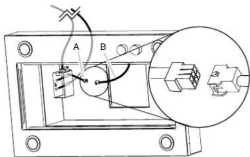 ELICA Leone ELI142S1 - Raccordement électrique à l'intérieur de la hotte de cuisine entre un système de soufflante en ligne et une hotte de cuisinière - 2