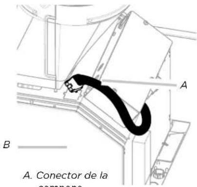 ELICA Leone ELI142S1 - Conexión electrica entre la campana y el sistema de soplador en linea - 4