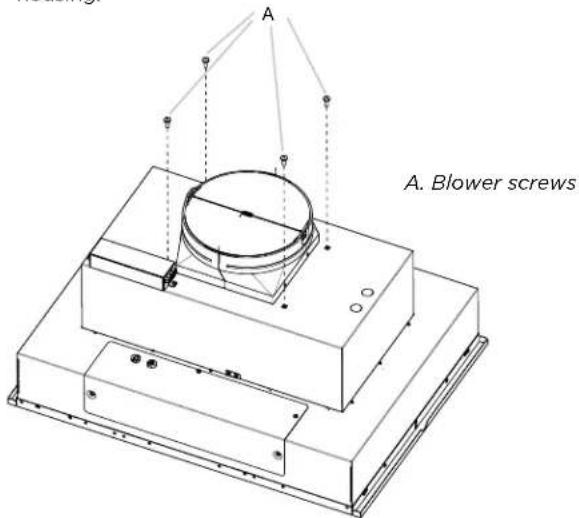 ELICA Leone ELI142S1 - Remove Range Hood Internal Motor Blower - 9