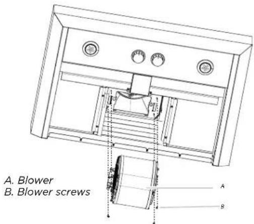 ELICA Leone ELI142S1 - Remove Range Hood Internal Motor Blower - 6