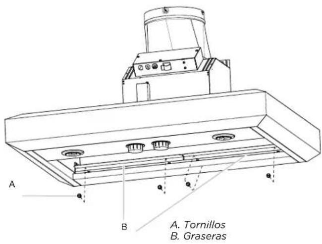 ELICA Leone ELI142S1 - Para modelos de motor simple (ECL630S4, EVV636S1, EVV648S1, EVI642S1, EVI648S1, ELN630S2, EAR628S4) - 3