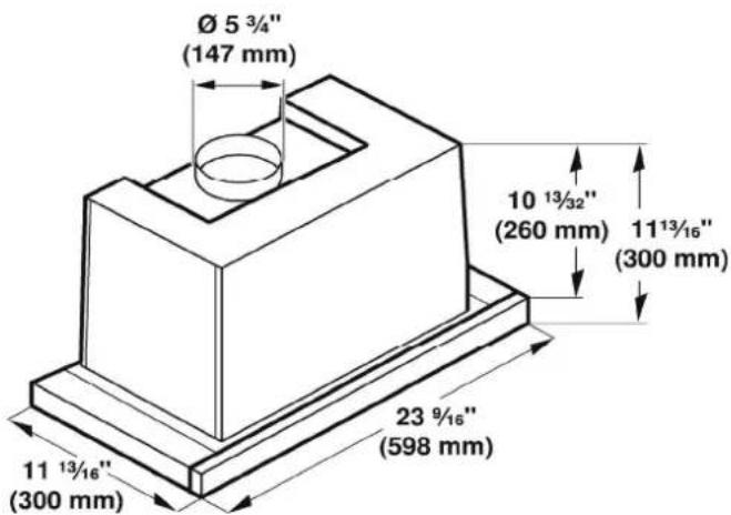 ELICA Elite 14 PRF0037992A - Dimensions and Clearances - 1