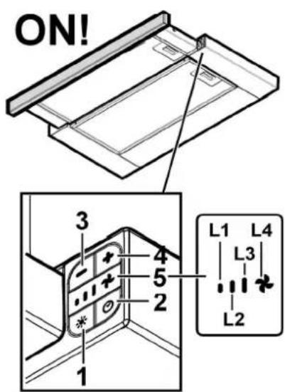ELICA Elite 14 PRF0037992A - Description of control panel - 2