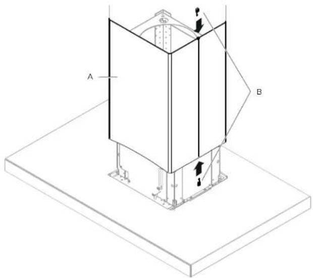 ELICA Maggiore EMG642S1 - Duct cover installation (both ducted and non ducted versions) - 2