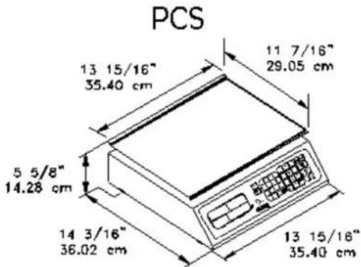 Sammic 340026 - MASSANGABEN DER WAAGE - 1