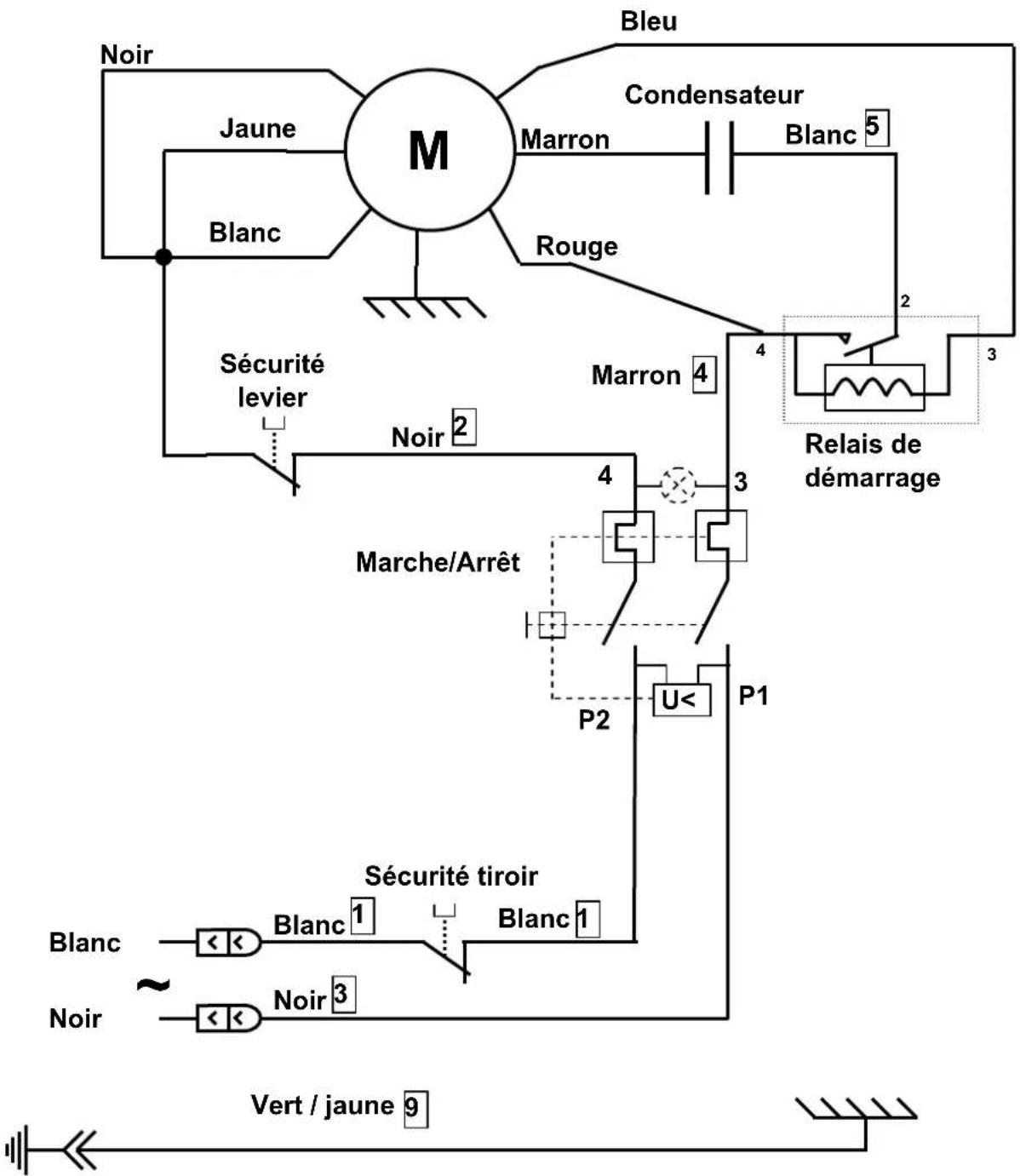 Santos N° 9 - Elektrischer Schaltplan 110-120V 50/60Hz - 1