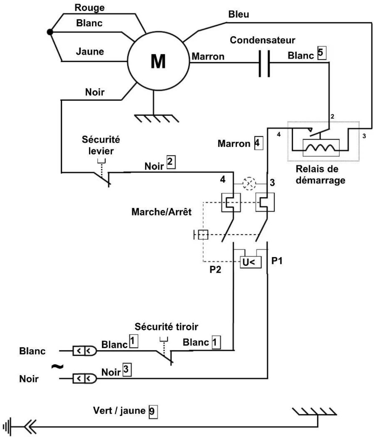 Santos N° 9 - Elektrischer Schaltplan 220-240V 60Hz - 1