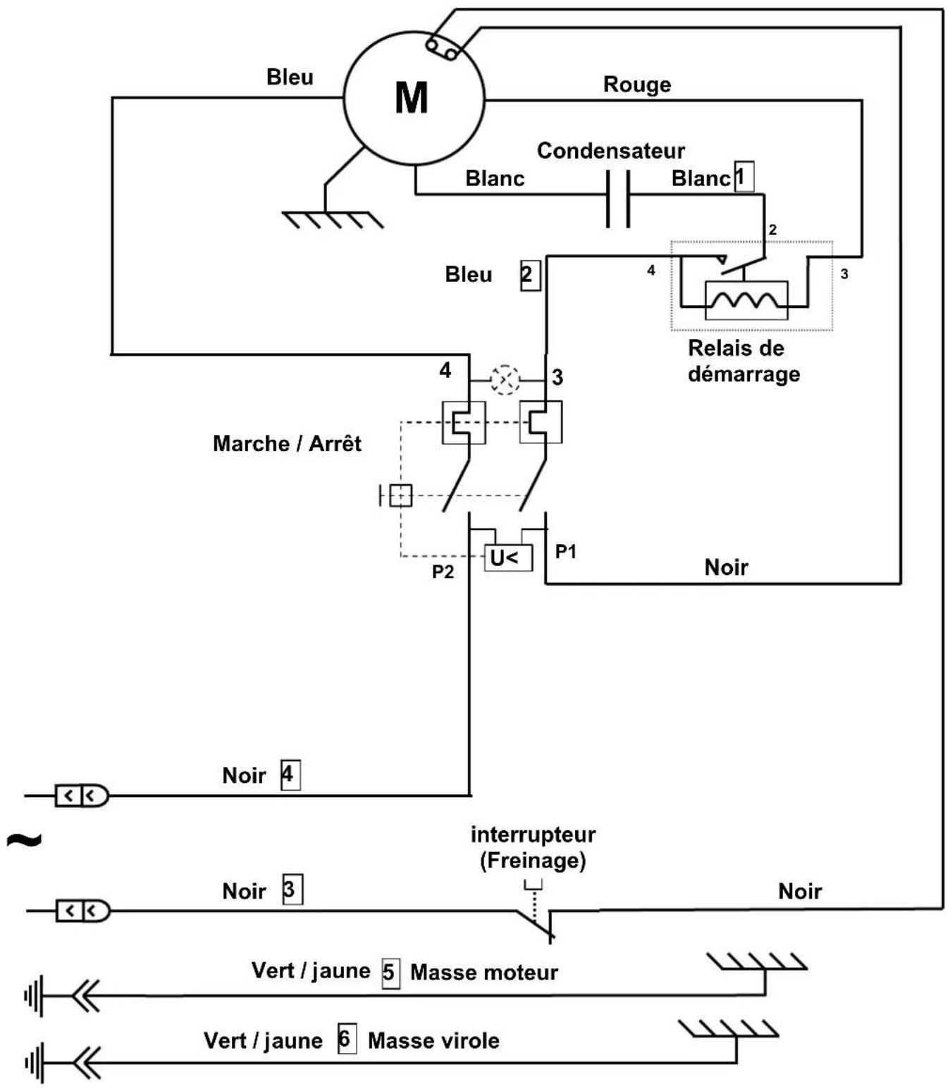 Santos N° 50 - Elektrisch schema 220-240V 50/60Hz - 1