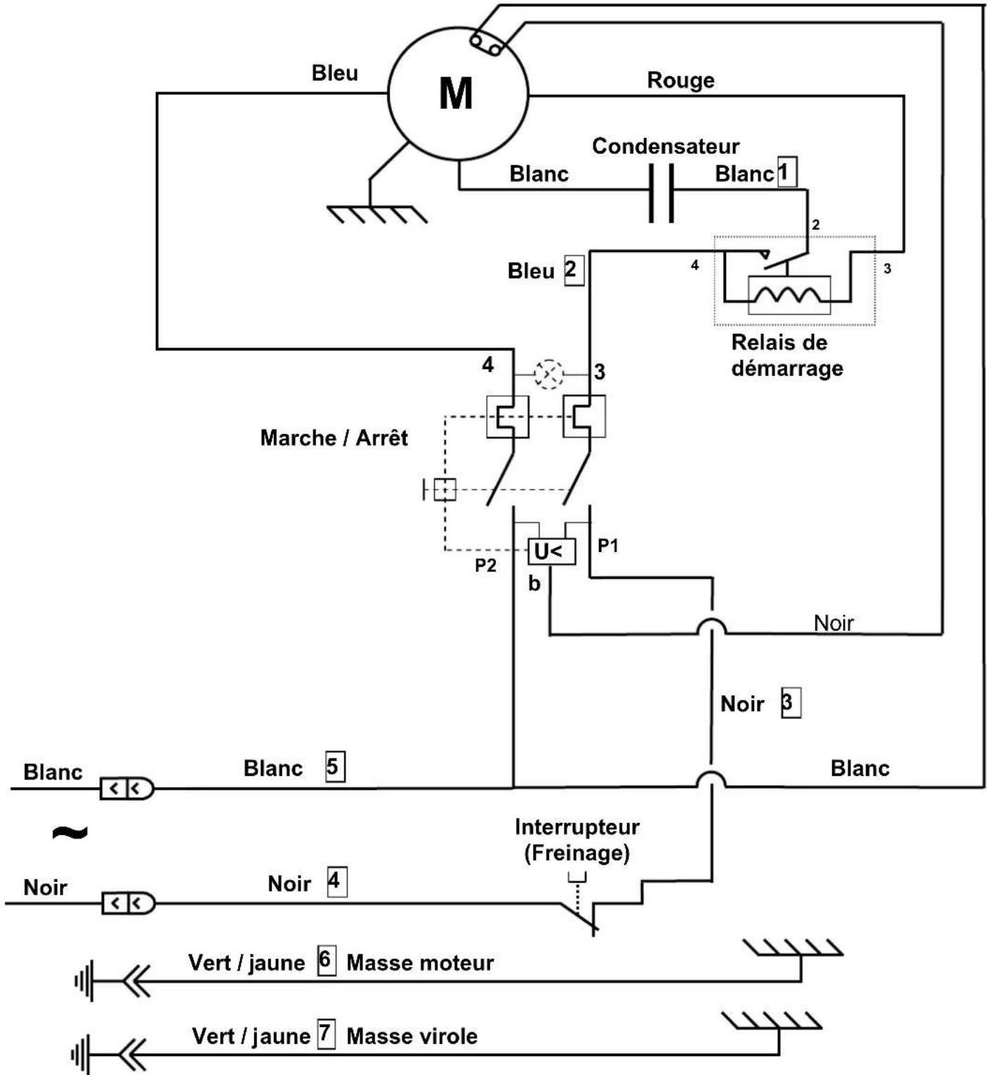 Santos N° 50 - Elektrisch schema 110 - 120 V 50/60 Hz - 1