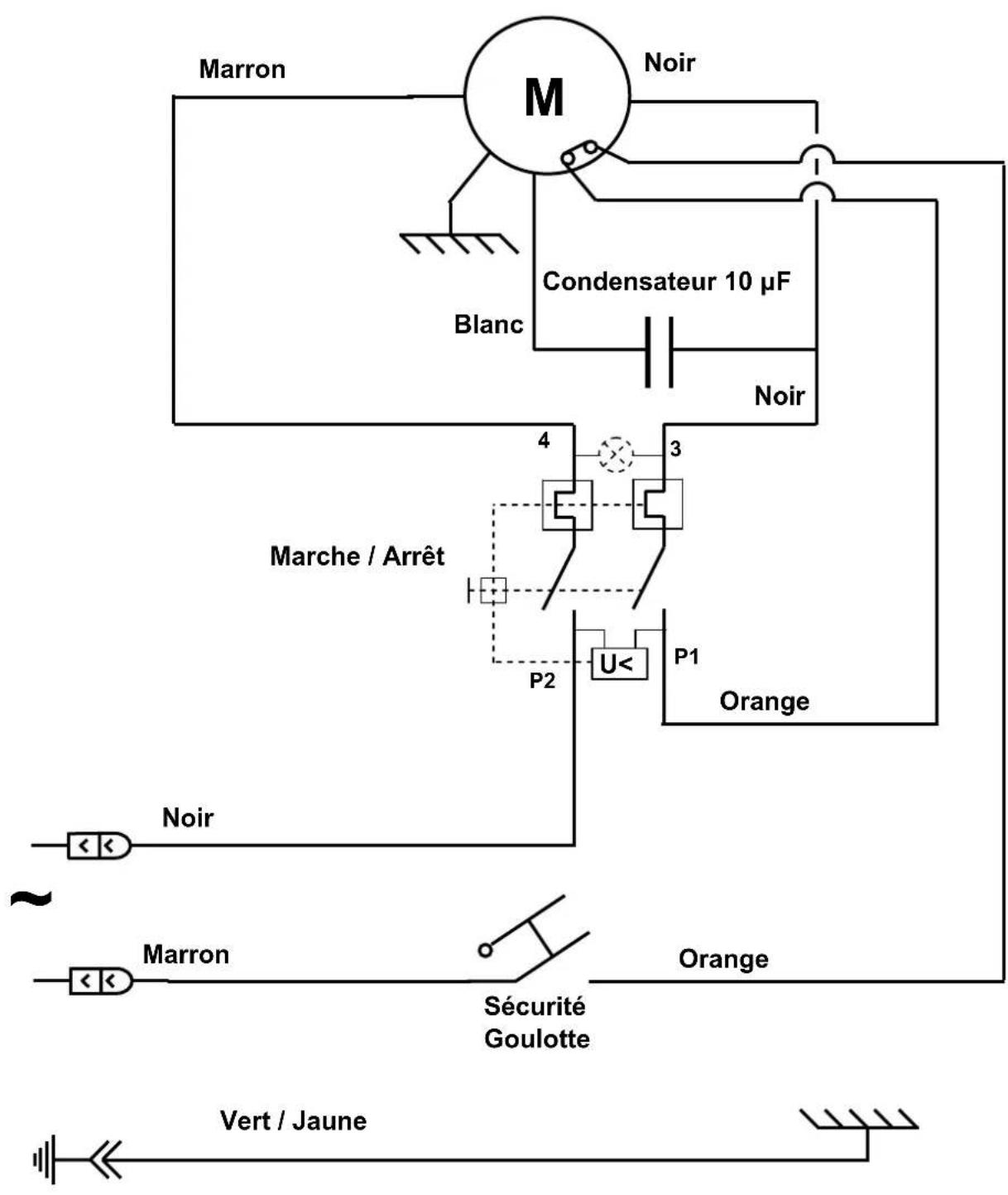 Santos N° 49 - Schéma électrique 220-240V 50/60Hz - 1