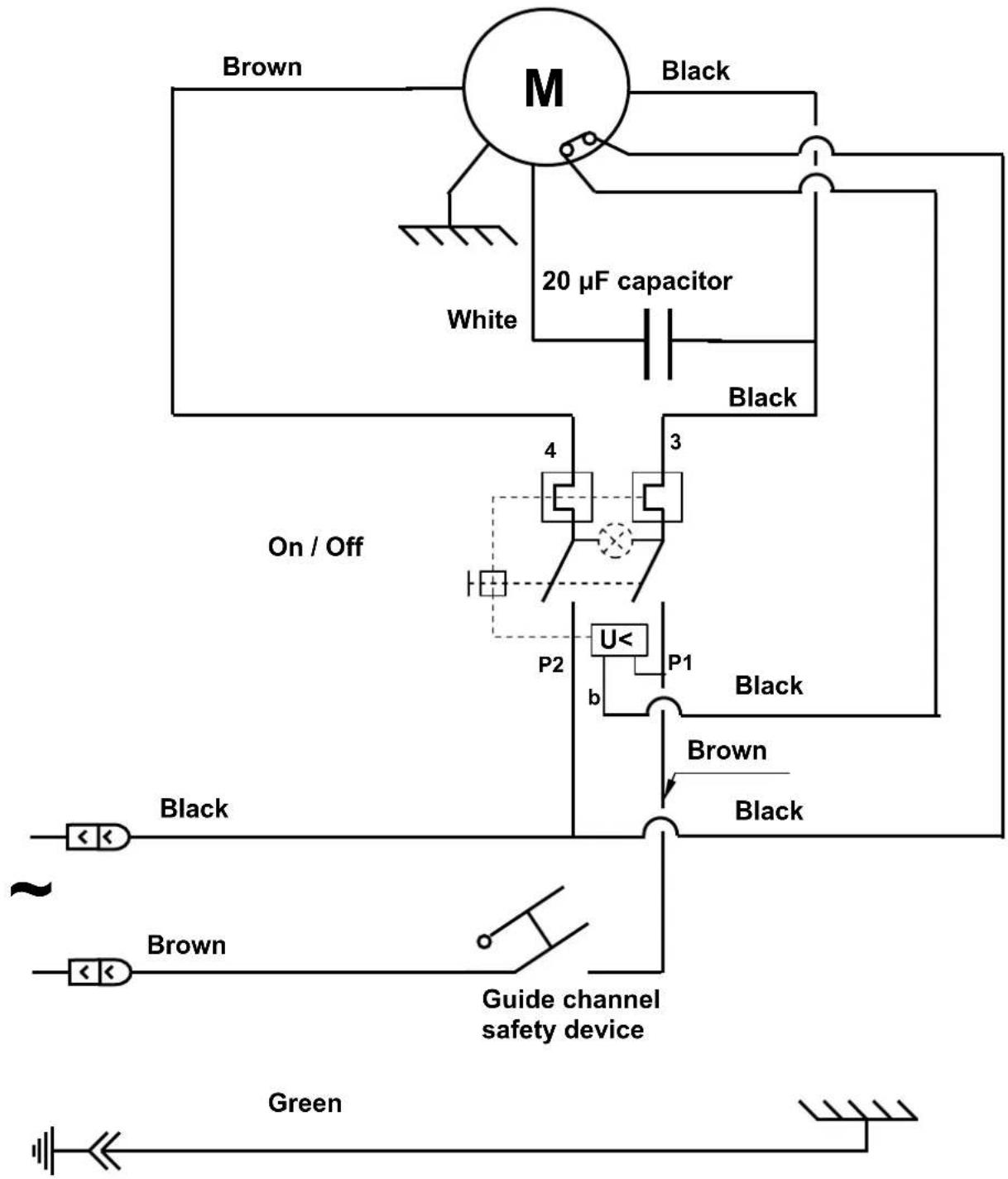 Santos N° 49 - 110-120 V 50/60 Hz electrical wiring diagram - 1