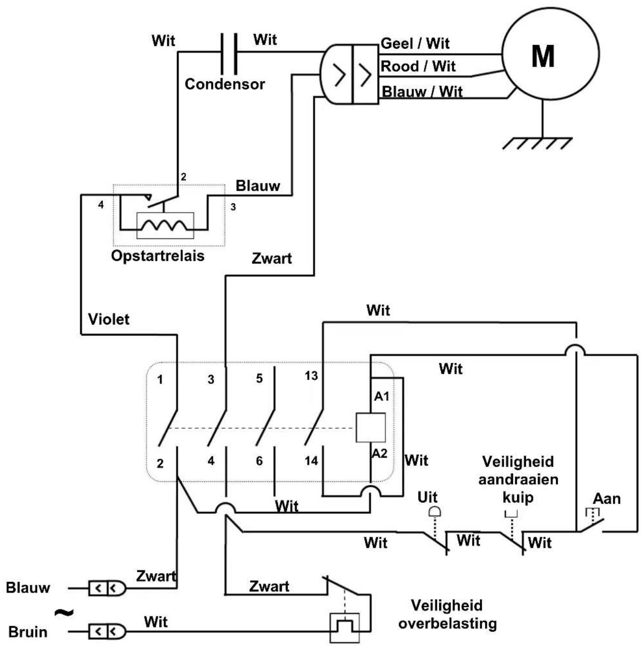 Santos N° 28 - Elektrische schema 220-240V 50/60Hz - 1