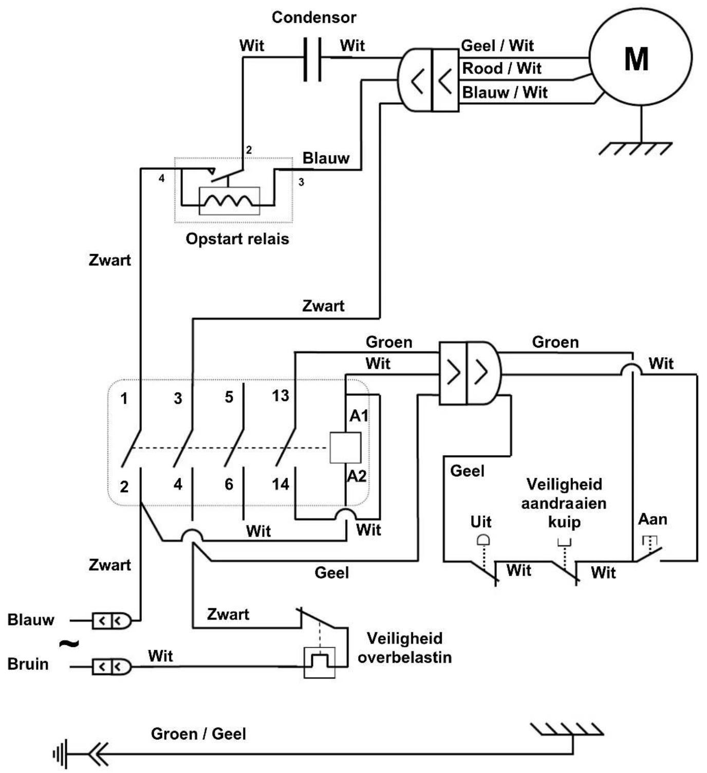 Santos N° 28 - Elektrische schema 220-240V 50/60Hz - 1
