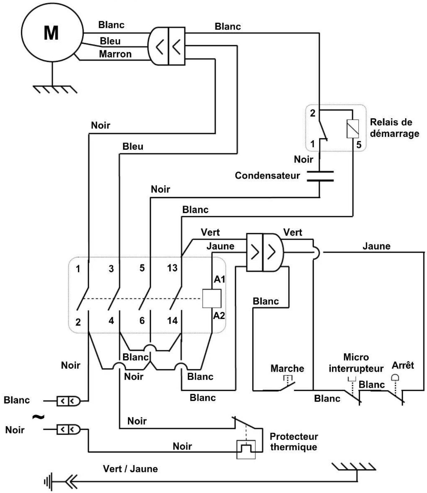 Santos N° 28 - Schéma électrique 100 - 120V 50/60Hz - 1