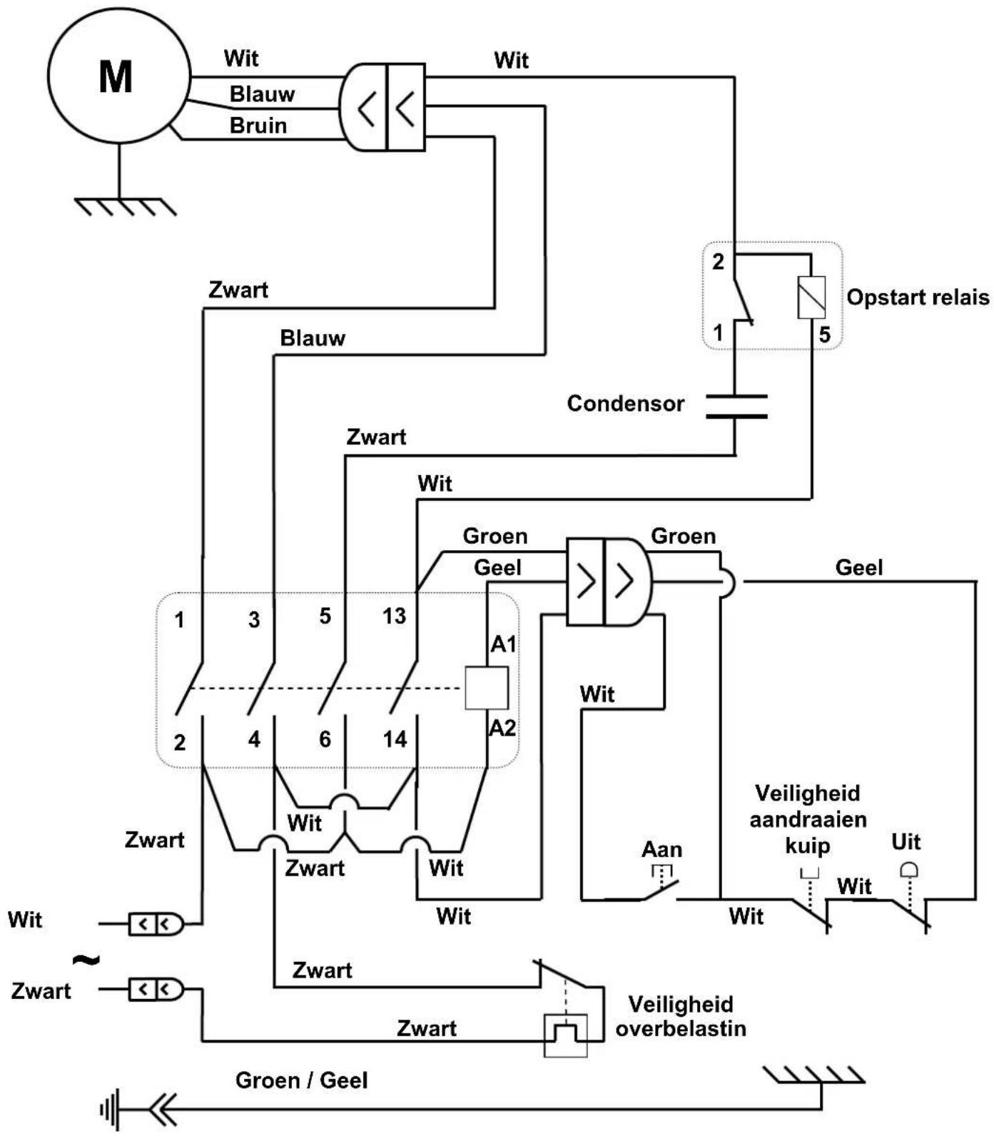 Santos N° 68 - Elektrische schema 100 - 120V 50/60Hz - 1