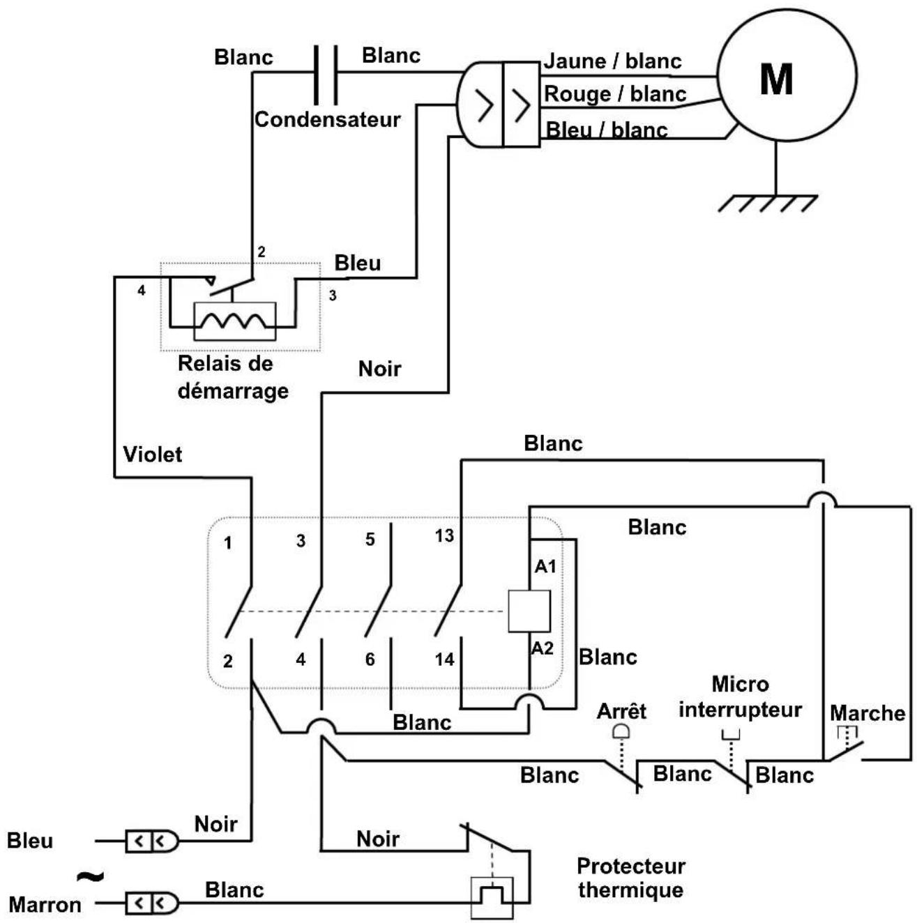 Santos N° 68 - Schéma électrique 220-240V 50/60Hz - 1