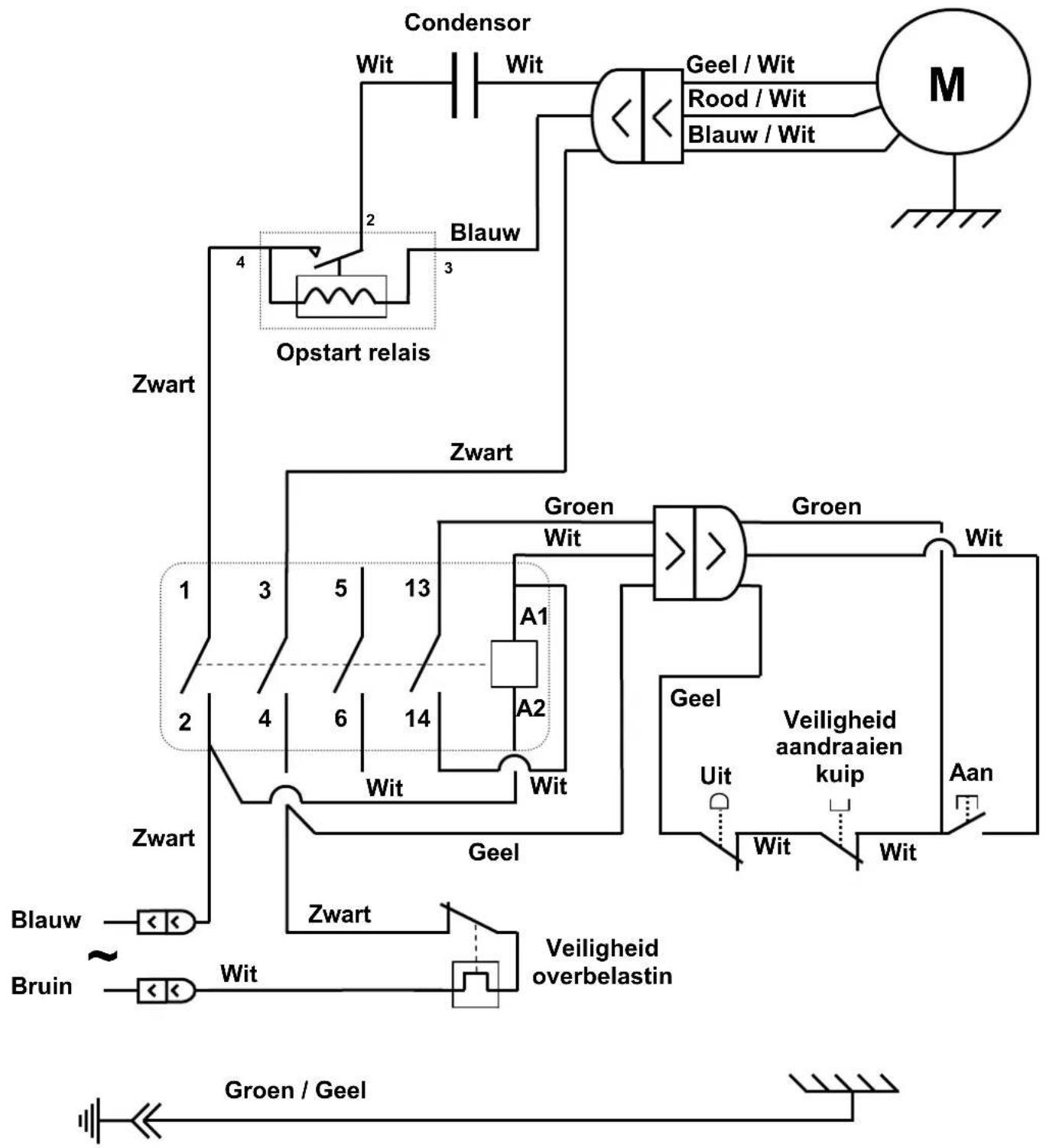 Santos N° 68 - Elektrische schema 220-240V 50/60Hz - 1