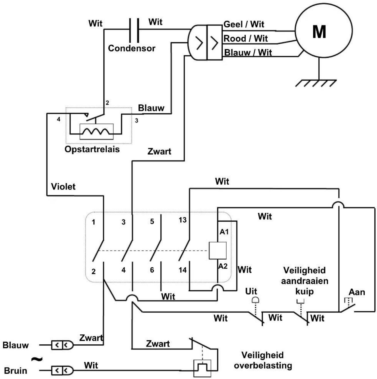 Santos N° 68 - Elektrische schema 220-240V 50/60Hz - 1