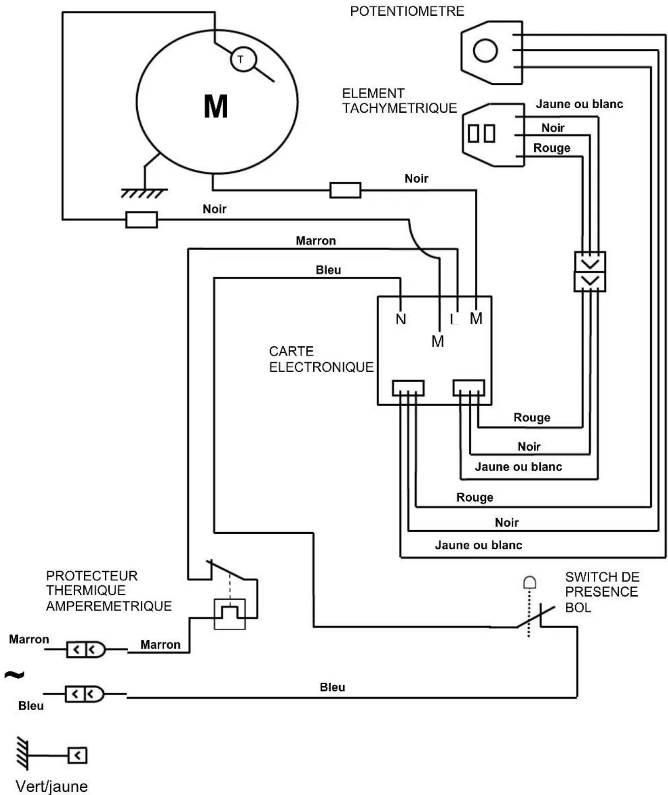 Santos N° 54 - Schéma électrique 110-120V\~ 50/60Hz - 1