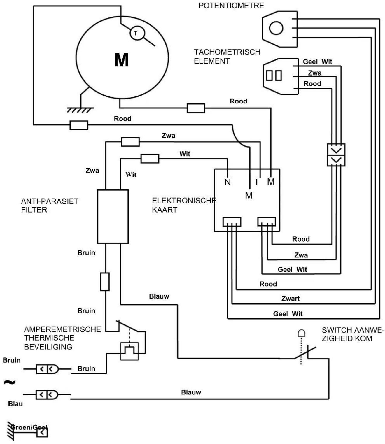 Santos N° 54 - Elektrisch schema 220-240V\~ 50/60Hz - 1
