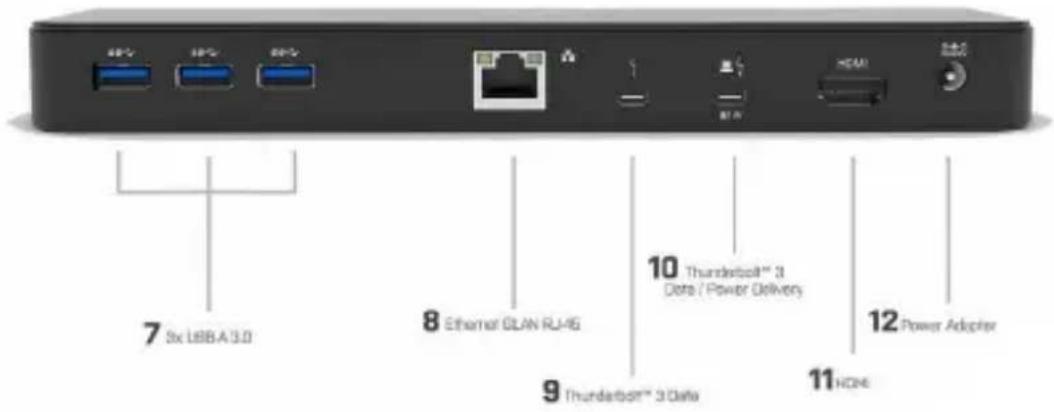 i-TEC TB3HDMIDOCK - Przedni panel: - 2