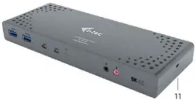 i-TEC CADUA4KDOCKPDLUK - Tylny panel: - 1