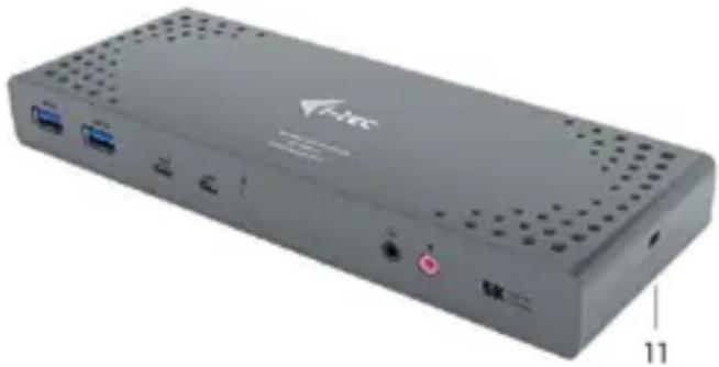 i-TEC CADUA4KDOCKPDLUK - Panneau arrière: - 1