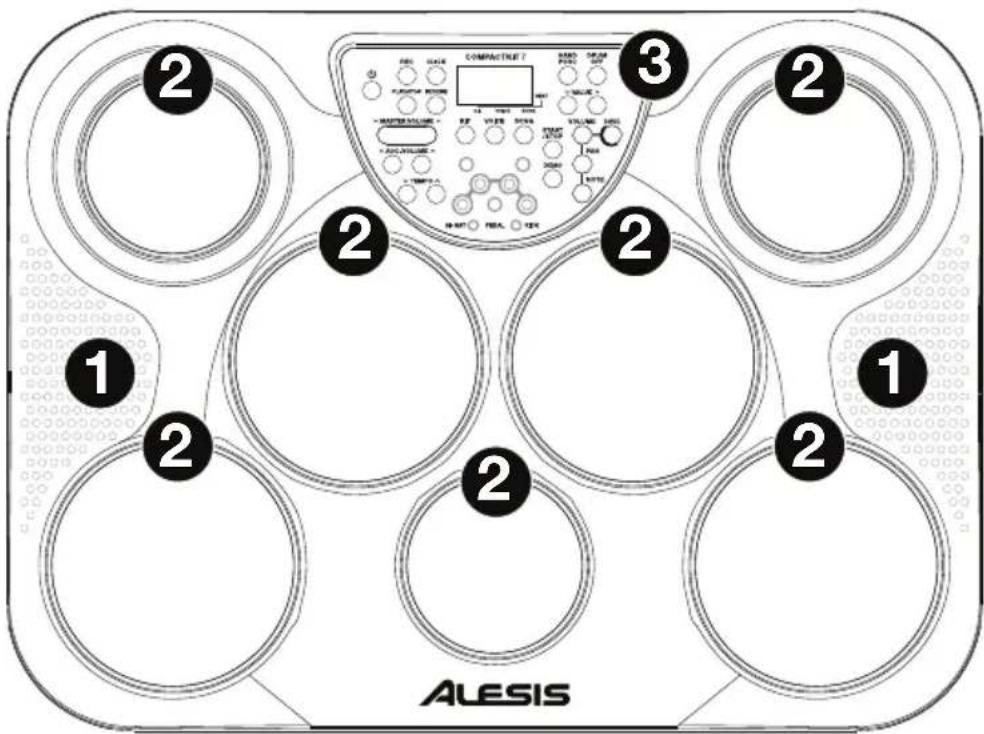 ALESIS CompactKit 7 - Panneau supérieur - 1