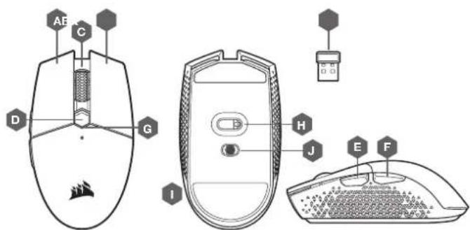 CORSAIR Katar Pro Wireless - GESTION DE L'ALIMENTATION - 1
