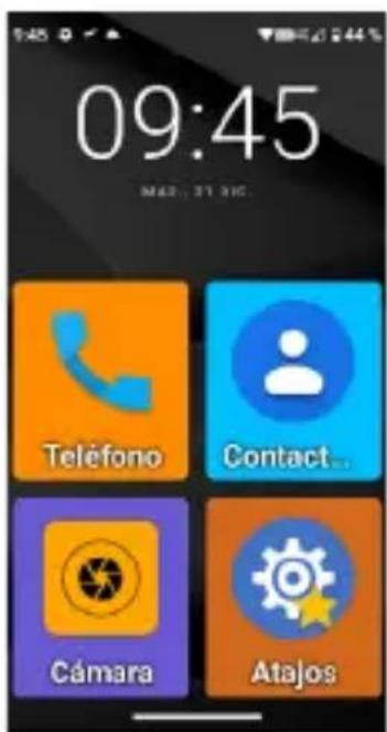 SPC Zeus 4G Pro - ENDBILDSCHIRM FÜR DIE ANPASSUNG DER TEXTGROSSE UND ERKLÄRUNG EINFACHER MODUS - 4