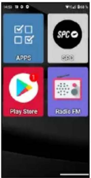 SPC Zeus 4G Pro - Este o eclã principal do Modo Fácil: - 3