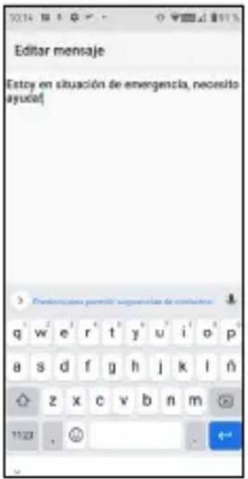 SPC Zeus 4G Pro - Cliquez sur Modifier le message pour modifier le message SMS: - 1