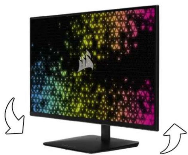 CORSAIR Xeneon 32UHD144 - 左右回軀と高さ調整 - 1