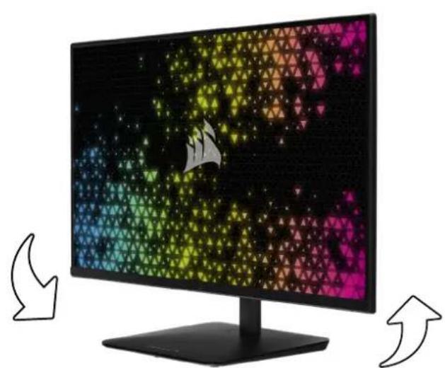 CORSAIR Xeneon 32UHD144 - RéGLAGE DU PIVOTEMENT ET DE LA HAUTEUR - 1