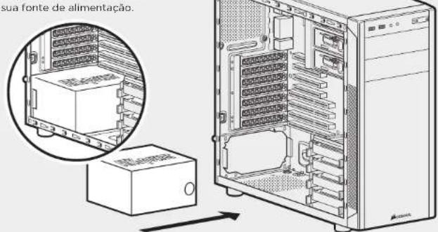 CORSAIR Carbide 100R - 4.Instalar a PSU (Fonte de alimentacao) - 1